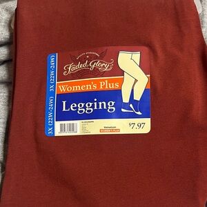 Faded Glory Women's Plus Legging - Rust